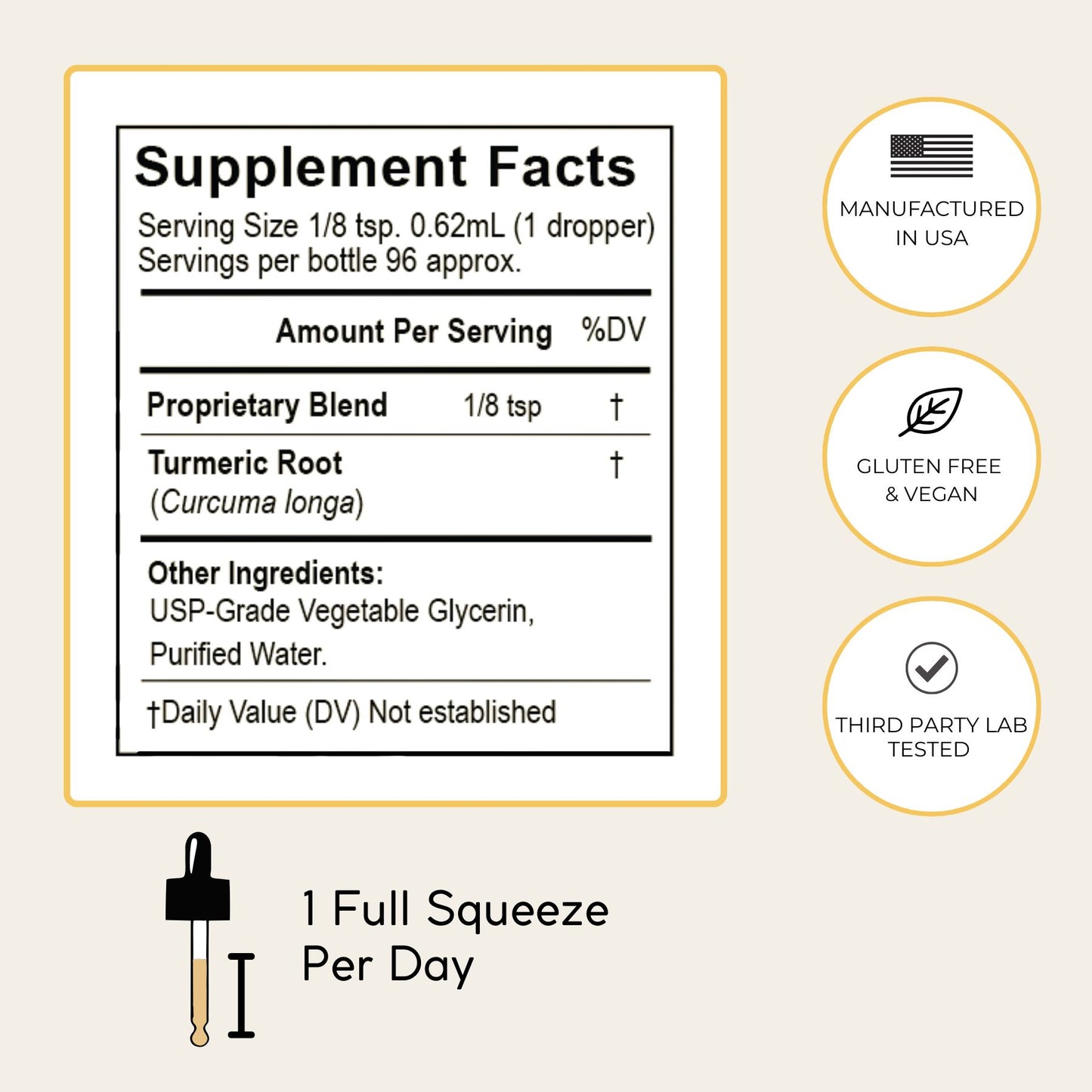 Golden Turmeric Root Tincture | Whole Extract