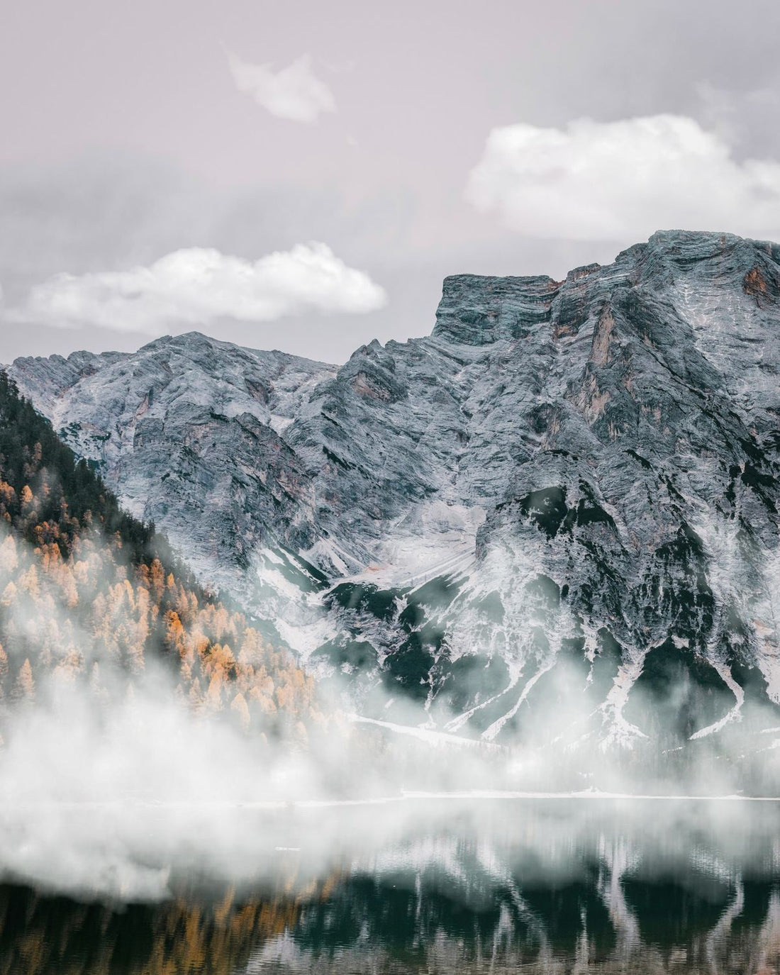 Misty mountain landscape, the kind of highland home to Japan's mountain ascetics