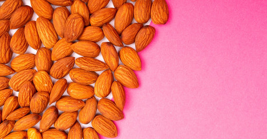 Close-up of almonds, a food high in magnesium