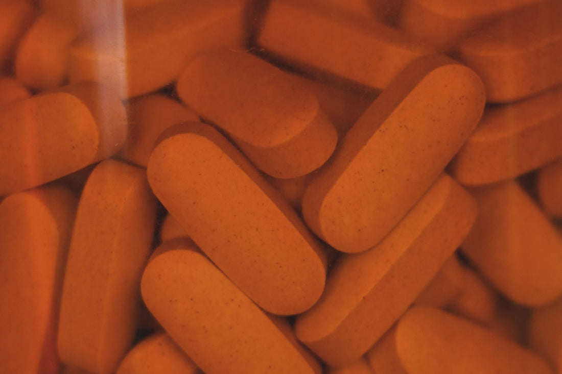 Supplement pills on a surface