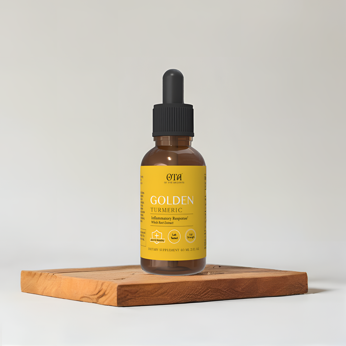 Golden Turmeric turmeric root tincture in an alcohol-free glycerin base
